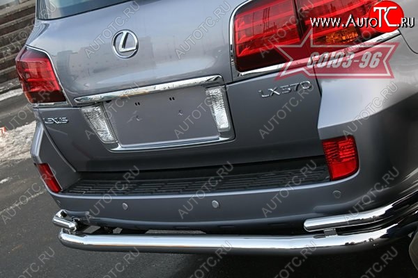 25 667 р. Защита заднего бампера d76х42 двойная Sport Package Souz-96 Lexus LX570 J200 дорестайлинг (2007-2012)  с доставкой в г. Вологда