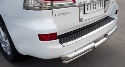 20 949 р. Защита заднего бампера (Ø76 и 42 мм, нержавейка) SLITKOFF Lexus LX570 J200 дорестайлинг (2007-2012)  с доставкой в г. Вологда. Увеличить фотографию 2