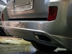27 499 р. Задний бампер ELFORD Lexus LX570 J200 дорестайлинг (2007-2012) (Неокрашенный)  с доставкой в г. Вологда. Увеличить фотографию 2