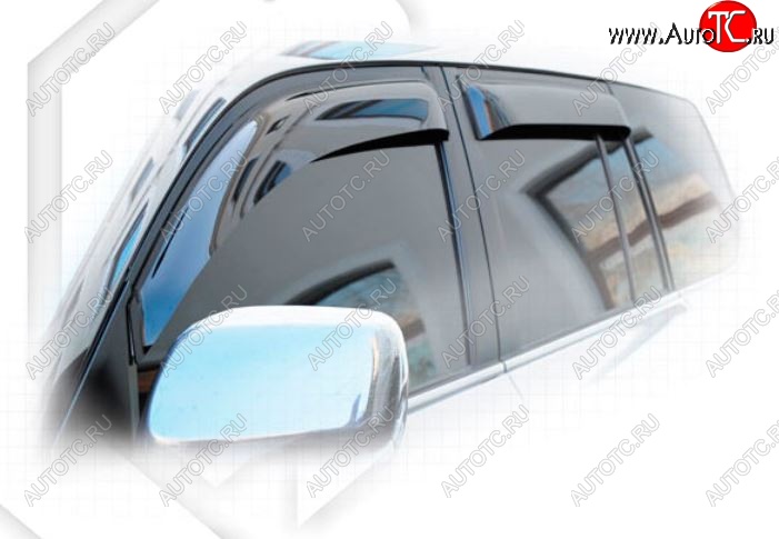 2 299 р. Дефлектора окон CA-Plastiс Lexus LX570 J200 2-ой рестайлинг (2015-2022) (Classic полупрозрачный, Без хром.молдинга, Крепление только на скотч)  с доставкой в г. Вологда