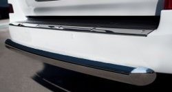 16 749 р. Одинарная защита заднего бампера из трубы диаметром 76 мм SLITKOFF Lexus LX570 J200 1-ый рестайлинг (2012-2015)  с доставкой в г. Вологда. Увеличить фотографию 3
