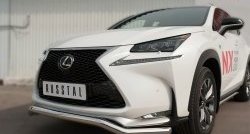 15 999 р. Защита переднего бампера (Ø63 мм волна, нержавейка, F-SPORT) SLITKOFF Lexus NX200T Z10 (2014-2017)  с доставкой в г. Вологда. Увеличить фотографию 2