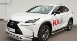 13 399 р. Широкая защита порогов F SPORT Russtal Lexus NX200T Z10 (2014-2017) (Текстура поверхности листа №1)  с доставкой в г. Вологда. Увеличить фотографию 5
