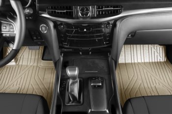 8 449 р. Коврик в салони премиум-класса Kvest (бежевый/черный) Lexus NX200T Z10 (2014-2017)  с доставкой в г. Вологда. Увеличить фотографию 2