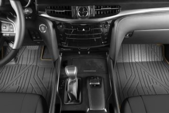 5 999 р. Коврик в салони премиум-класса Kvest (серый/бежевый) Lexus NX200T Z10 (2014-2017)  с доставкой в г. Вологда. Увеличить фотографию 2