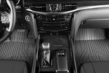 8 449 р. Коврик в салони премиум-класса Kvest (серый/серый) Lexus NX200T Z10 (2014-2017)  с доставкой в г. Вологда. Увеличить фотографию 2