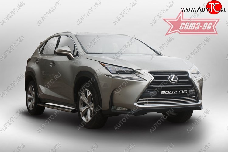 10 499 р. Декоративный элемент воздухозаборника Souz-96 (d10) Lexus NX200T Z10 (2014-2017)  с доставкой в г. Вологда
