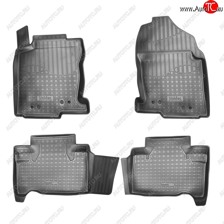 2 659 р. Комплект ковриков в салон Norplast Unidec Lexus NX200T Z10 (2014-2017) (Цвет: черный)  с доставкой в г. Вологда