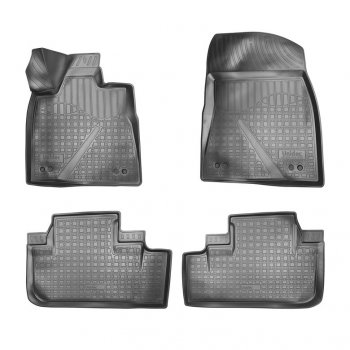 Комплект ковриков в салон Norplast Unidec Lexus RX350 AL20 дорестайлинг (2015-2019) (Цвет: черный)