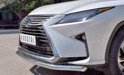 16 949 р. Защита переднего бампера (Ø63 мм, нержавейка) SLITKOFF Lexus RX 200T AL20 дорестайлинг (2015-2017)  с доставкой в г. Вологда. Увеличить фотографию 4