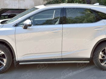 19 999 р. Защита порогов SLITKOFF из круглой трубы диаметром 42 мм v3 Lexus RX 200T AL20 дорестайлинг (2015-2017)  с доставкой в г. Вологда. Увеличить фотографию 3