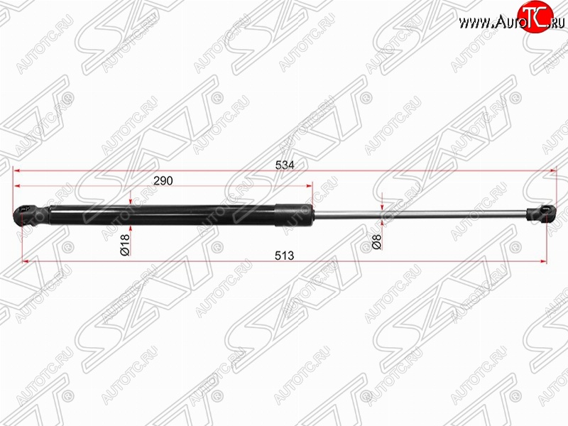 649 р. Левый упор капота SAT (газовый)  Lexus RX350  AL10 - RX450H  AL10  с доставкой в г. Вологда