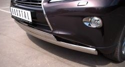 16 849 р. Защита переднего бампера (2 трубыØ75х42 мм, нержавейка) Russtal Lexus RX350 AL10 дорестайлинг (2008-2012)  с доставкой в г. Вологда. Увеличить фотографию 3