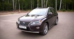 13 999 р. Одинарная защита переднего бампера диаметром 63 мм SLITKOFF Lexus RX350 AL10 дорестайлинг (2008-2012)  с доставкой в г. Вологда. Увеличить фотографию 4