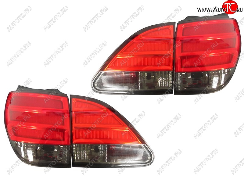 10 599 р. Комплект задних фонарей SAT (красно-дымчатые/диодные) Lexus RX300 XU10 дорестайлинг (1995-2001)  с доставкой в г. Вологда