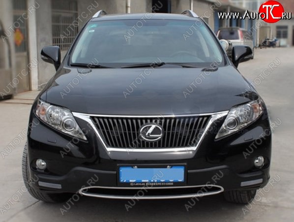 21 599 р. Накладка на передний бампер CT v2 v2 Lexus RX350 AL10 дорестайлинг (2008-2012) (Неокрашенная)  с доставкой в г. Вологда