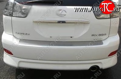 7 199 р. Накладка на задний бампер СТ v1 Lexus RX350 AL10 дорестайлинг (2008-2012) (Неокрашенная)  с доставкой в г. Вологда