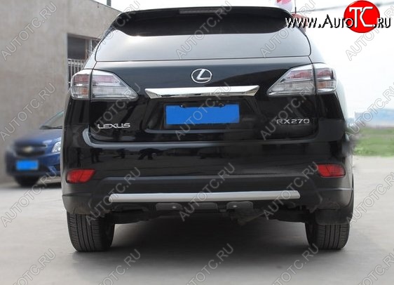 21 599 р. Накладка на задний бампер CT v3 Lexus RX350 AL10 дорестайлинг (2008-2012) (Неокрашенная)  с доставкой в г. Вологда