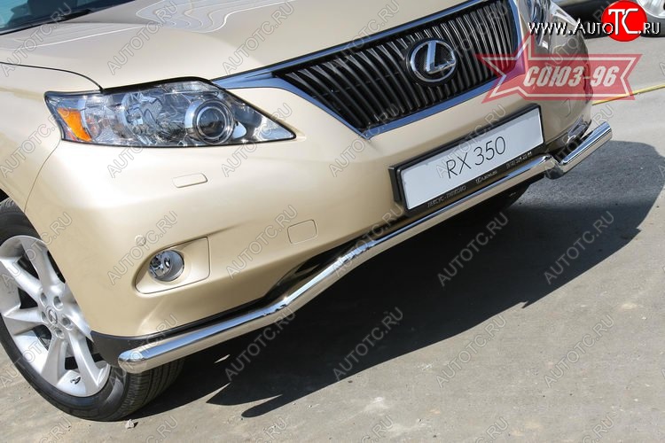 15 929 р. Защита переднего бампера одинарная Souz-96 (d60). Lexus RX350 AL10 дорестайлинг (2008-2012)  с доставкой в г. Вологда