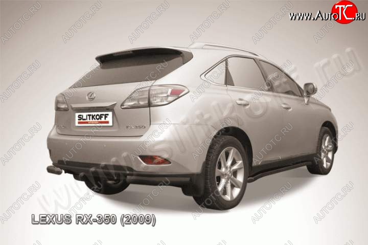 10 649 р. Уголки d76 Lexus RX350 AL10 дорестайлинг (2008-2012) (Цвет: серебристый)  с доставкой в г. Вологда