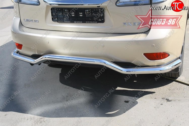 13 049 р. Защита заднего бампера Souz-96 (d60) Lexus RX350 AL10 дорестайлинг (2008-2012)  с доставкой в г. Вологда