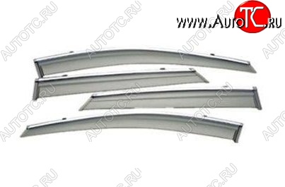 4 299 р. Комплект дефлекторов окон (ветровиков) 4 шт. СТ Lifan X60 дорестайлинг (2011-2015)  с доставкой в г. Вологда