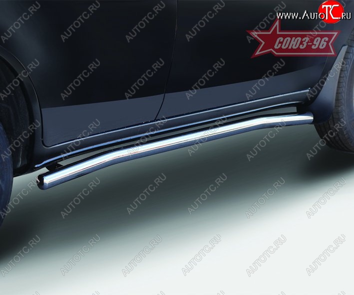 11 474 р. Защита порогов Souz-96 (d60) Lifan X60 дорестайлинг (2011-2015)  с доставкой в г. Вологда