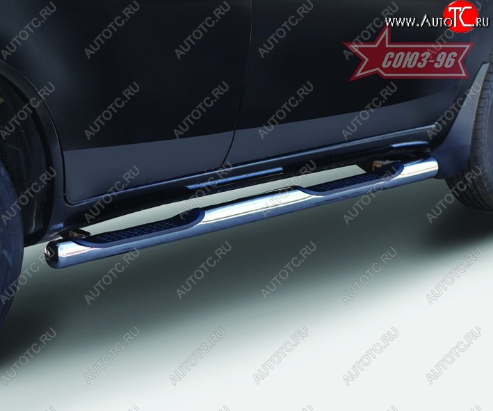 15 614 р. Защита порогов с проступью Souz-96 (d76) Lifan X60 дорестайлинг (2011-2015)  с доставкой в г. Вологда