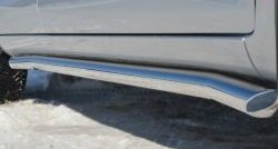 12 299 р. Защита порогов из круглой трубы диаметром 63 мм Russtal Lifan X60 1-ый рестайлинг (2015-2016) (Защита порогов с со скосами на торцах (вариант 1))  с доставкой в г. Вологда. Увеличить фотографию 4