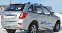 12 299 р. Защита порогов из круглой трубы диаметром 63 мм Russtal Lifan X60 1-ый рестайлинг (2015-2016) (Защита порогов с со скосами на торцах (вариант 1))  с доставкой в г. Вологда. Увеличить фотографию 5