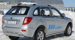 12 299 р. Защита порогов из круглой трубы диаметром 63 мм Russtal Lifan X60 1-ый рестайлинг (2015-2016) (Защита порогов с со скосами на торцах (вариант 1))  с доставкой в г. Вологда. Увеличить фотографию 9