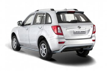 4 949 р. Защита заднего бампера PT GROUP Ø51мм ШАГРЕНЬ (ППК) LIFAN X60 2012-2016 Lifan X60 1-ый рестайлинг (2015-2016) (Черная (шагрень))  с доставкой в г. Вологда. Увеличить фотографию 2