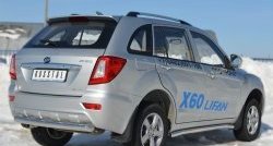 15 699 р. Одинарная защита заднего бампера из трубы диаметром 76 мм SLITKOFF Lifan X60 2-ой рестайлинг (2016-2025)  с доставкой в г. Вологда. Увеличить фотографию 4