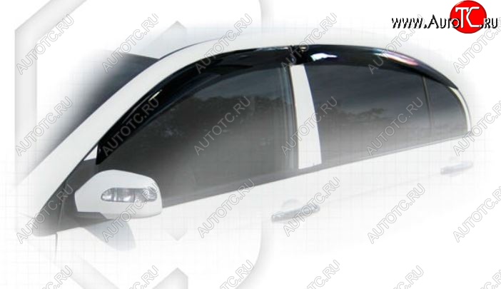 1 999 р. Дефлектора окон CA-Plastic  Lifan Solano (2010-2015)  дорестайлинг (Classic полупрозрачный, Без хром.молдинга, Крепление только на скотч)  с доставкой в г. Вологда