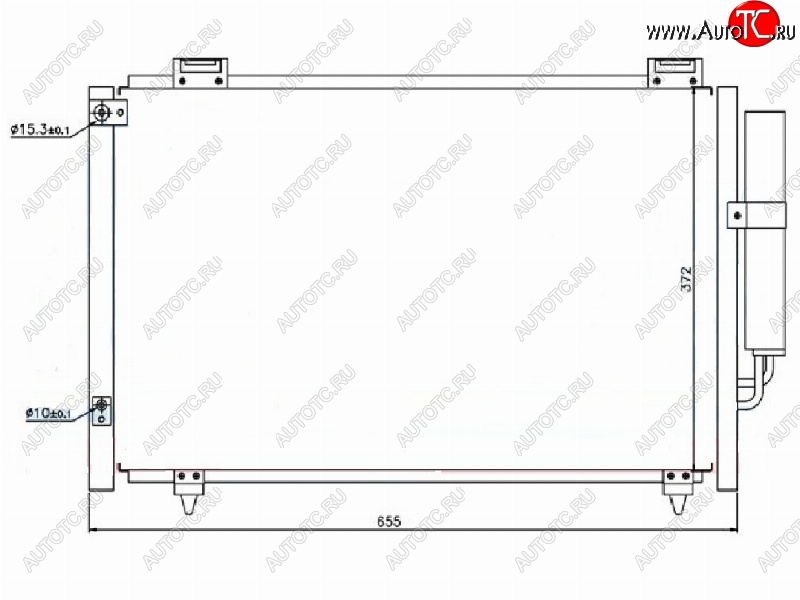 3 999 р. Радиатор кондиционера SAT Lifan Solano  дорестайлинг (2010-2015)  с доставкой в г. Вологда