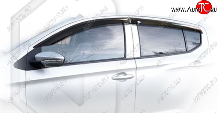 2 079 р. Дефлектора окон CA-Plastiс  Lifan X50 (2015-2025) (Classic полупрозрачный)  с доставкой в г. Вологда