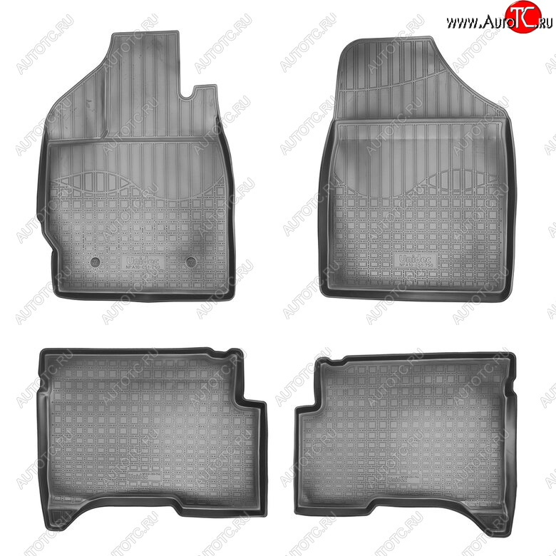 2 469 р. Комплект ковриков в салон Norplast Unidec Lifan X50 (2015-2025) (Цвет: черный)  с доставкой в г. Вологда