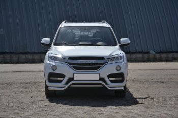 15 599 р. Защита переднего бампера Petroil Tuning (d63, волна) Lifan X60 2-ой рестайлинг (2016-2025) (Нержавеющая полированная сталь)  с доставкой в г. Вологда. Увеличить фотографию 3