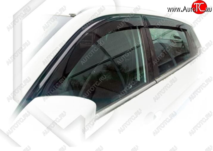 2 159 р. Дефлектора окон CA-Plastiс Lifan X70 (2018-2025) (Classic полупрозрачный, Без хром.молдинга)  с доставкой в г. Вологда