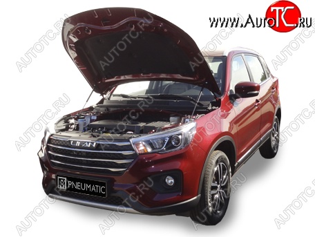 2 049 р. Упоры капота Russtal Lifan X70 (2018-2025)  с доставкой в г. Вологда