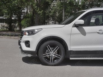 17 699 р. Защита переднего бампера (Ø 63 мм, ) SLITKOFF Lifan X70 (2018-2025)  с доставкой в г. Вологда. Увеличить фотографию 3