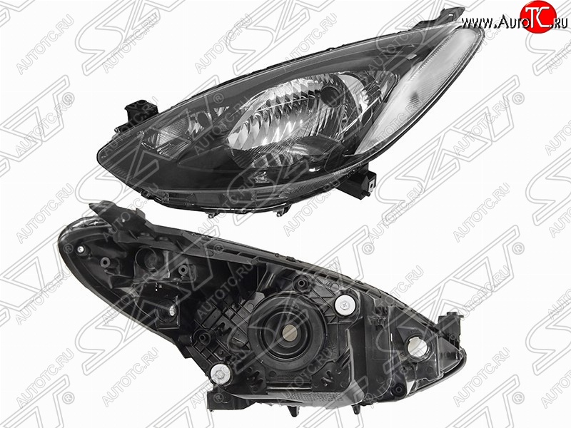 6 299 р. Левая передняя фара SAT (Евросвет)  Mazda Demio  3 DE (2007-2011) дорестайлинг  с доставкой в г. Вологда