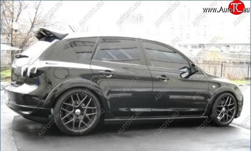 6 649 р. Накладки на колёсные арки ASC MAGNUM Mazda 3/Axela BK дорестайлинг, хэтчбэк (2003-2006) (Неокрашенные)  с доставкой в г. Вологда