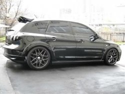 5 399 р. Пороги накладки ASC MAGNUM Mazda 3/Axela BK дорестайлинг, хэтчбэк (2003-2006) (Неокрашенные)  с доставкой в г. Вологда. Увеличить фотографию 2