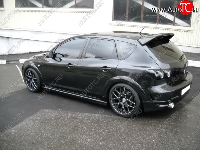 5 399 р. Пороги накладки ASC MAGNUM Mazda 3/Axela BK дорестайлинг, хэтчбэк (2003-2006) (Неокрашенные)  с доставкой в г. Вологда