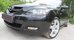 749 р. Реснички на фары RA V2 Mazda 3/Axela BK дорестайлинг, хэтчбэк (2003-2006) (Неокрашенные)  с доставкой в г. Вологда. Увеличить фотографию 3