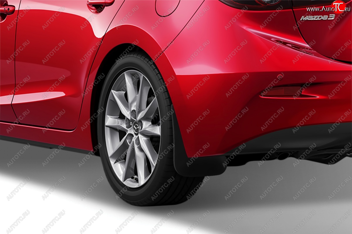 339 р. Задние брызговики Frosch Mazda 3/Axela BM дорестайлинг, хэтчбэк (2013-2016)  с доставкой в г. Вологда