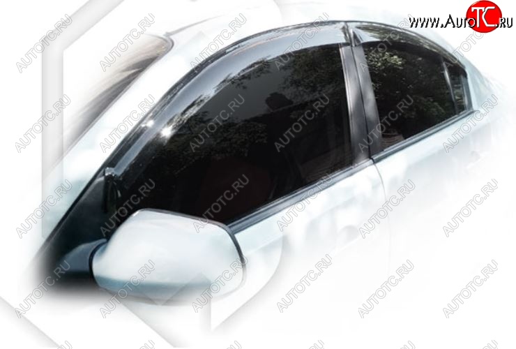 1 999 р. Дефлектора окон CA-Plastic Mazda 3/Axela BK дорестайлинг седан (2003-2006) (Classic полупрозрачный, Без хром.молдинга)  с доставкой в г. Вологда