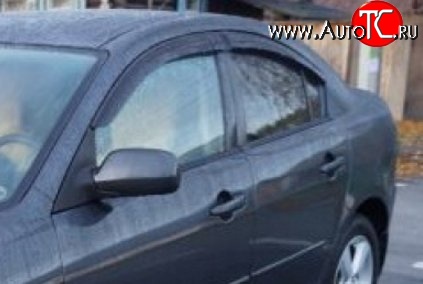 1 699 р. Комплект дефлекторов окон SkyLine Mazda 3/Axela BK дорестайлинг седан (2003-2006)  с доставкой в г. Вологда