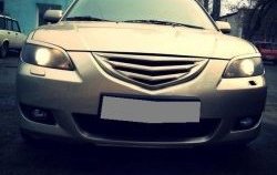 3 189 р. Решётка радиатора Корнер Mazda 3/Axela BK дорестайлинг седан (2003-2006) (Неокрашенная)  с доставкой в г. Вологда. Увеличить фотографию 7